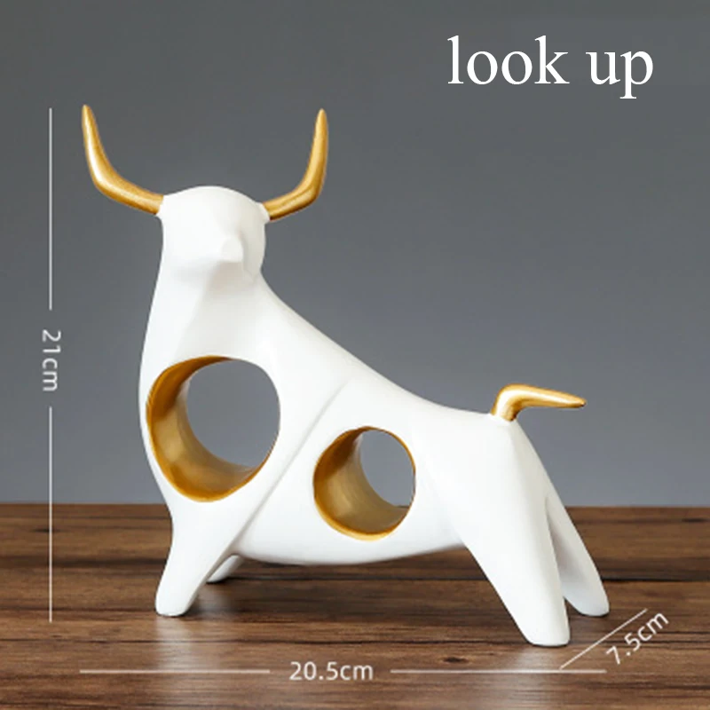 

Cow Shape Creation Resin Animal Decorations Home Decorations Living Room Crafts Wine Cabinet Decorations