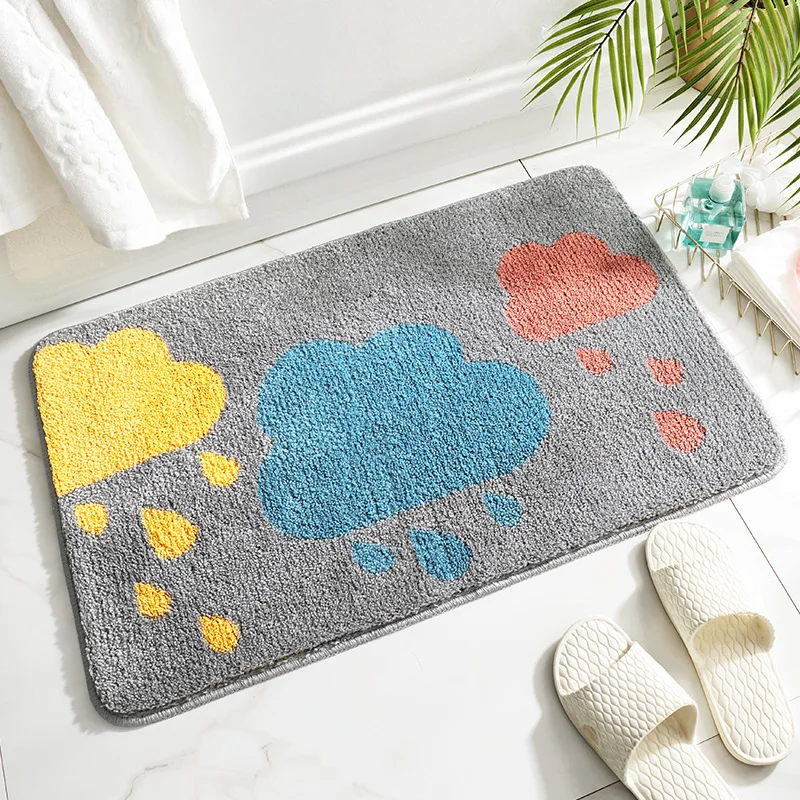 

Eovna Bath Mat Water Absorb Anti Slip Bathroom Rug Carpet for Living Room Floor Mat for Kids Tapete De Banheiro