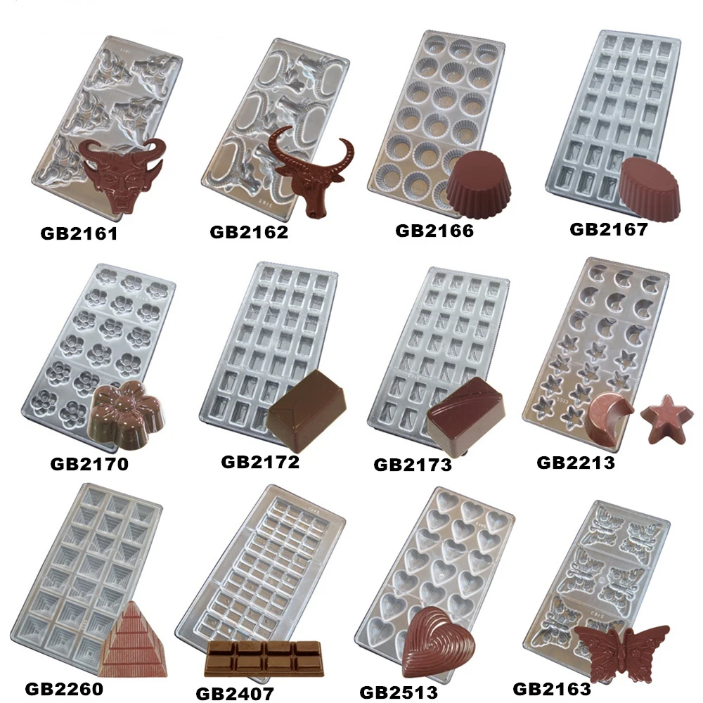 Шоколадные литье поликарбонатной 12 дизайн на выбор из нового Луна Звезды