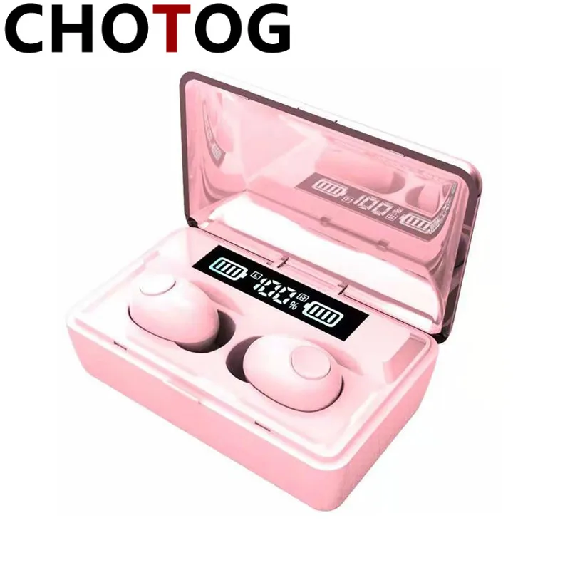 Bluetooth наушники T8 TWS 2200 мА/ч внешний аккумулятор светодиодный дисплей беспроводные