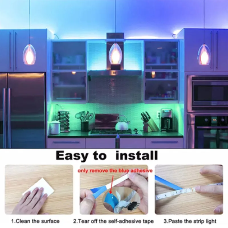

LED Strip Light Bluetooth USB Powered LED Lights Strips With Remote RGB 2835 Color Changing LED TV Backlights For Home Decor