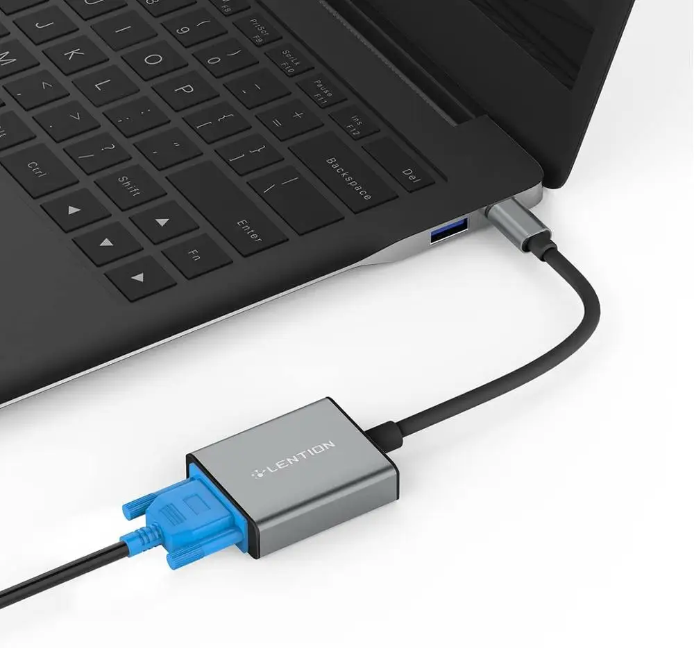 Lention USB C к VGA адаптеру Тип кабель конвертер для MacBook Pro 13/15/16 (Thunderbolt 3 Порт) 2018 2019 Air |