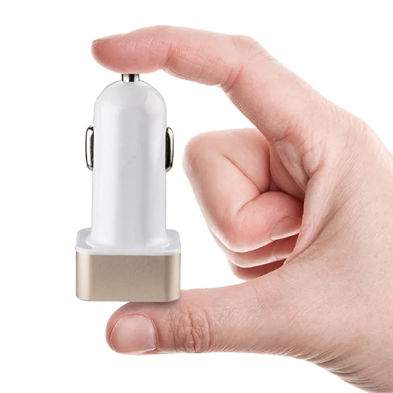 Автомобильное зарядное устройство с двумя USB разъемами 3,1 А, 2 порта, ЖК-дисплей, 12-24 В, прикуриватель, быстрое автомобильное зарядное устройство, адаптер питания, автомобильный стиль