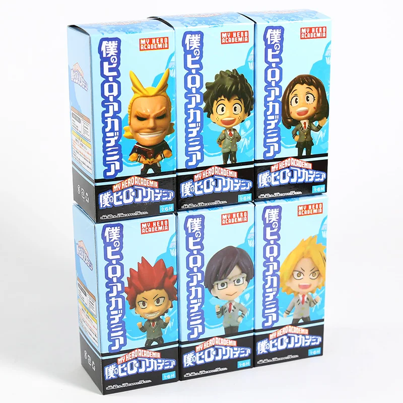 My Hero Academy Midoriya Izuku Bakugou Katsuki Todoroki Shoto All Might Ochaco Uraraka Asui Tsuyu Figures Toys Set