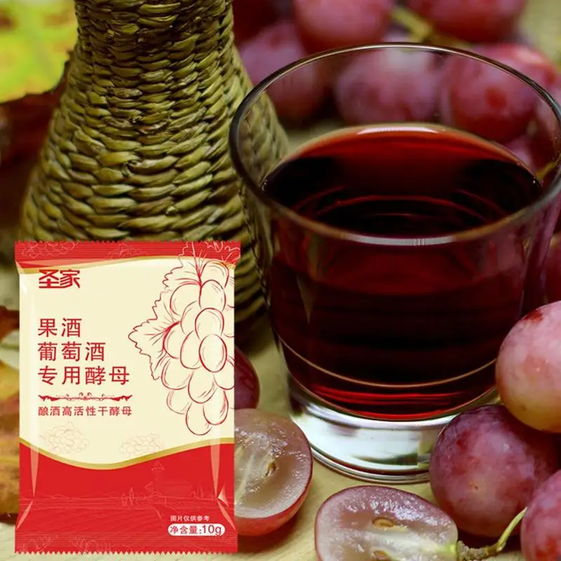 Дрожжи для вина 10 г домашнее пивоварение сахаромис церевисе дрожжи фруктов и