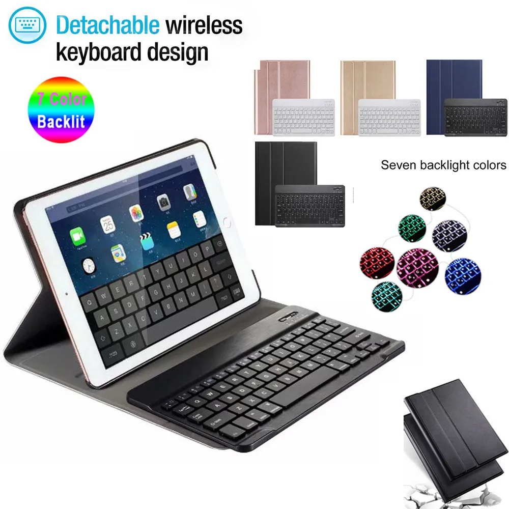 Чехол с клавиатурой подсветкой для Apple iPad 10 2 Bluetooth-клавиатура 7 7-го поколения 2019