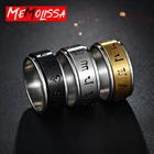 Вращающееся кольцо из нержавеющей стали для мужчин, золоточерный тон, Скорпион, Зодиак, продолбленное кольцо созвездия