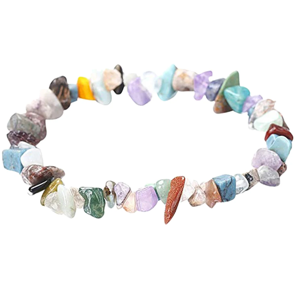 Мужчины Женщины сколы натуральный камень бисером браслет стрейч ювелирные