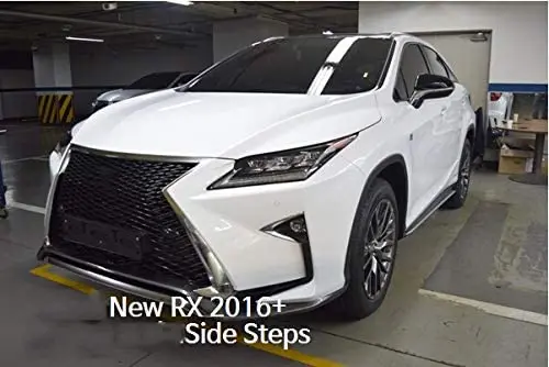 

2Pcs Aluminium Door Side Step Nerf Bar Running Board Protector Fit for Lexus- RX RX350 RX450h 2016-2020- Silver