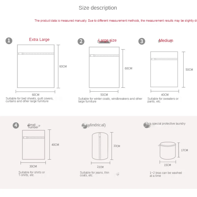 

Washing Bag Machine Washing Special Net Bag Sweater Clothes Underwear Net Pocket Household Anti Deformation Laundry Bag