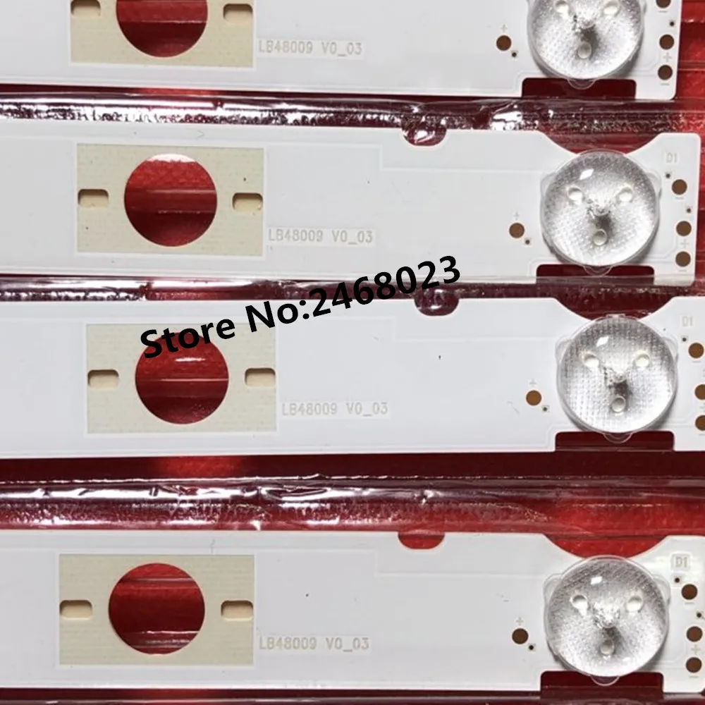 363mm 4leds LED Backlight Lamps strip for So ny 48&quotTV KDL-48W650D LB48009 V0_03 M30900 NS6S480DND02 LSY480WN02-301 KDL-48W653 | Лампы и