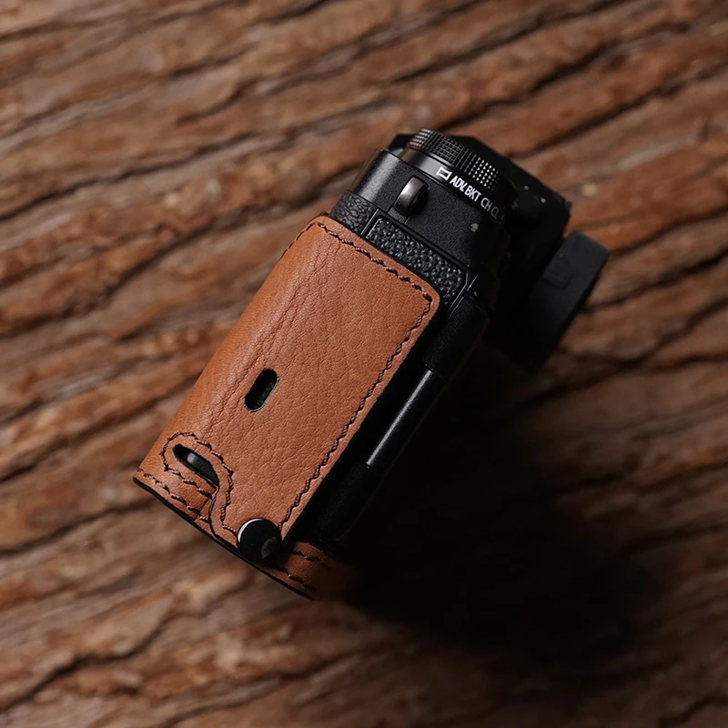 Чехол для камеры Fuji X-T4 XT4 Mr.Stone натуральная кожа половина сумки боди | Электроника