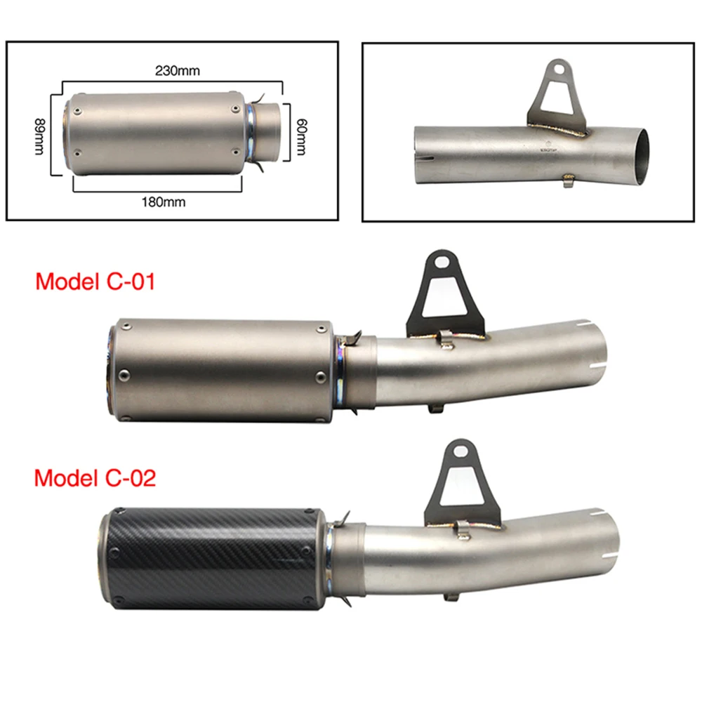 Выхлопной глушитель ALconstar Racing для мотоцикла 61 мм средняя труба S1000RR 2010 2014 с