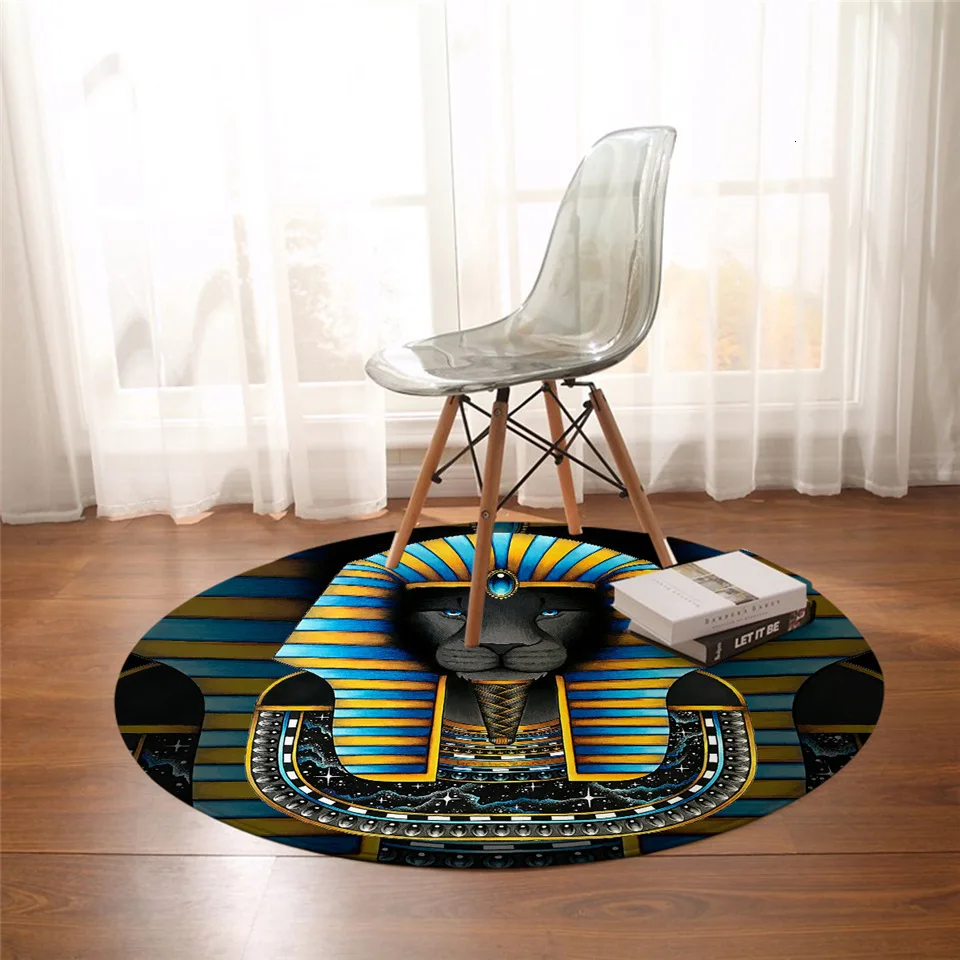 Brizbazaar круглый ковер Boho слон напольный коврик для гостиной Бог Нескользящая зона коврики этнический символ йоги коврик 150