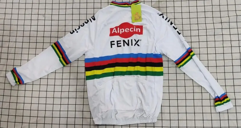 Весна Лето 2020 ALPECIN FENIX PRO TEAM белая одежда с длинным рукавом велосипедная модель |