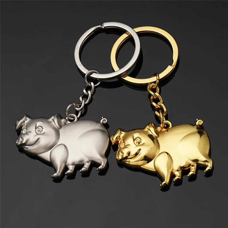 Креативный в форме свиньи персонализированный уникальный прочный брелок для