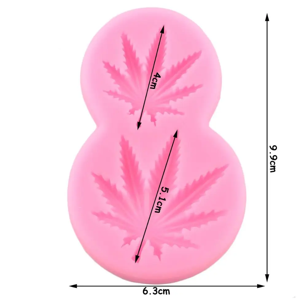 Кленовый лист силиконовая форма осенние листья кекс Топпер помадка для
