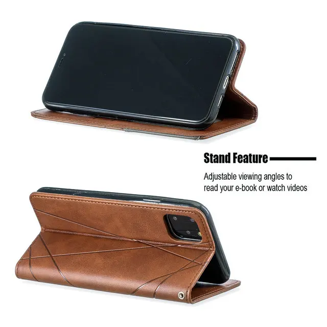 Роскошный кожаный чехол в клетку для iPhone 11, iPhone 11 Pro Max, чехол-кошелек Etui для iPhone 11 Pro, чехол для iPhone11 11Pro, чехол