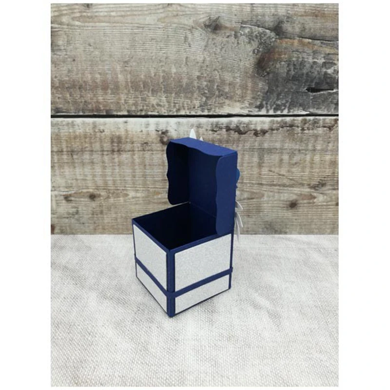 Изысканный подарок/коробка для колец металлические пресс-формы складной