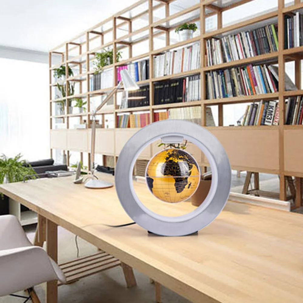 4 дюймовая светодиодная плавающая Магнитная Фотокарта мира Электронная