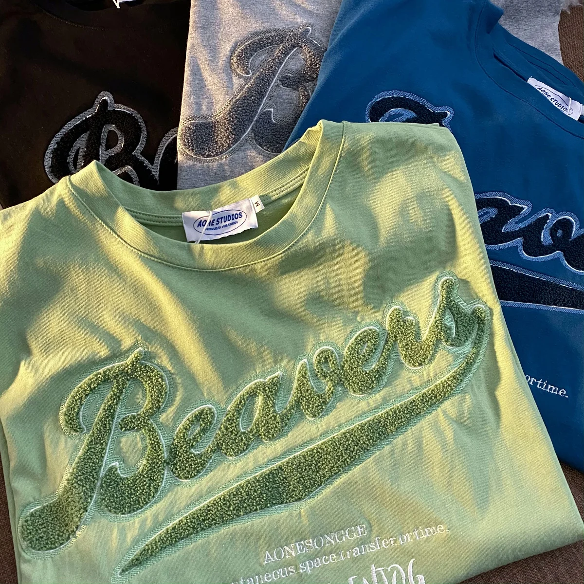 

Lettered Embroidery Women T shirt O Neck Short Sleeve Oversized Tshirt Female Fashion Brand Ins Print 2021 Summer Korean Tops