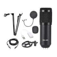 condenser microphone bundle bm 800 mic set for studio recording broadcasting microphone kit black