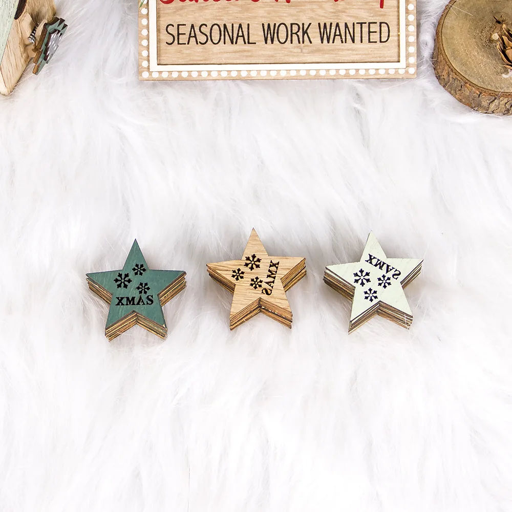24 шт. Деревянные Подвески для рождественской елки|Кулоны и подвески| |