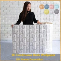 70cm1m 3d wall stickers continuous wall decor home decor room decoration waterproof wall decals brick self adhesive wallpaper