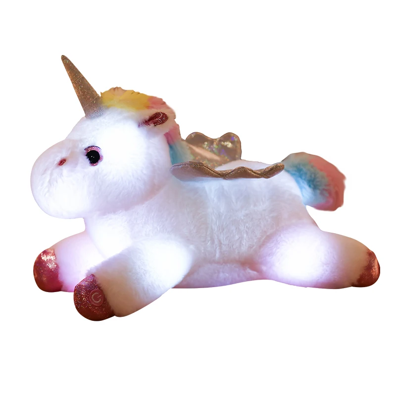 

Led Glowing Light Unicorn Stuffed Animal Toy