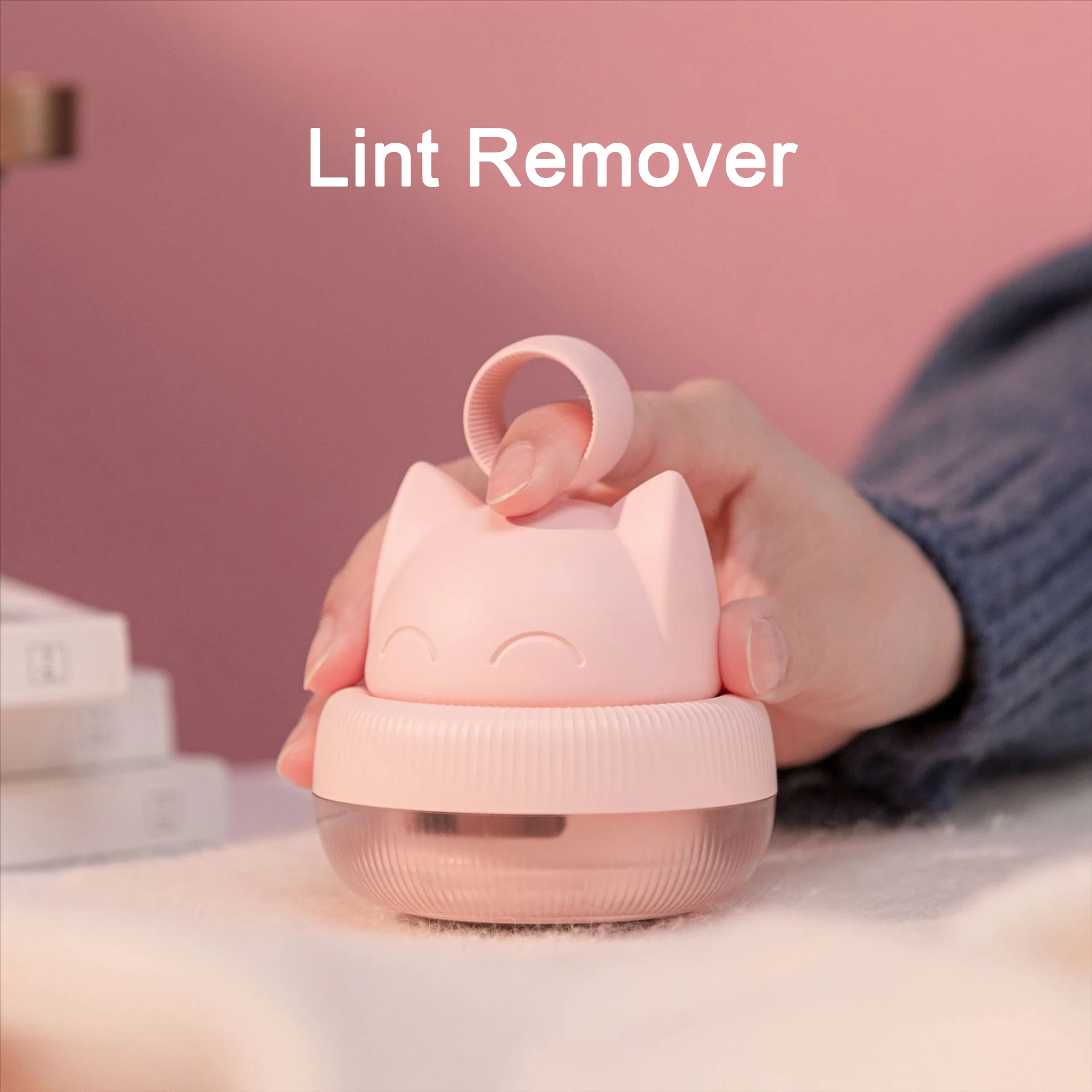 

3 Life Lint Remover Electric Ball Trimmer Clothes Hair Clipper Remover Portable Cute Cat Shaped Shaving for Sweater Quilt