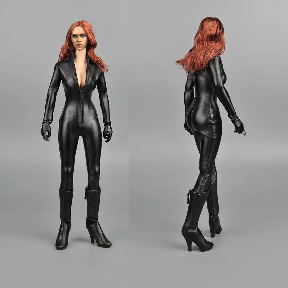 

ZYTOYS ZY15-2 1/6 Scale European and American Comic Female Agent Black One-piece Leather Tights for 12 Inch Action Figure