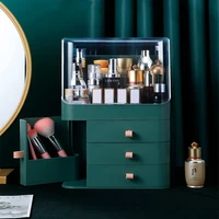 large capacity cosmetic storage box makeup organizer drawer type desktop finishing rack brush lipstick beauty mask case