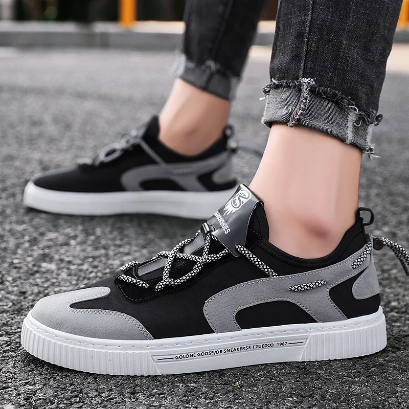 

Легкие мужские повседневные кроссовки, модная мягкая спортивная обувь на шнуровке для бега, износостойкая Нескользящая мужская повседневн...