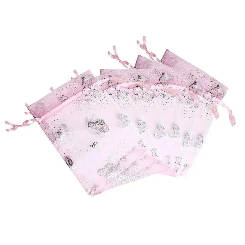 Подарочные сумки из органзы 100 шт. подарочные сумочки для конфет и шоколада