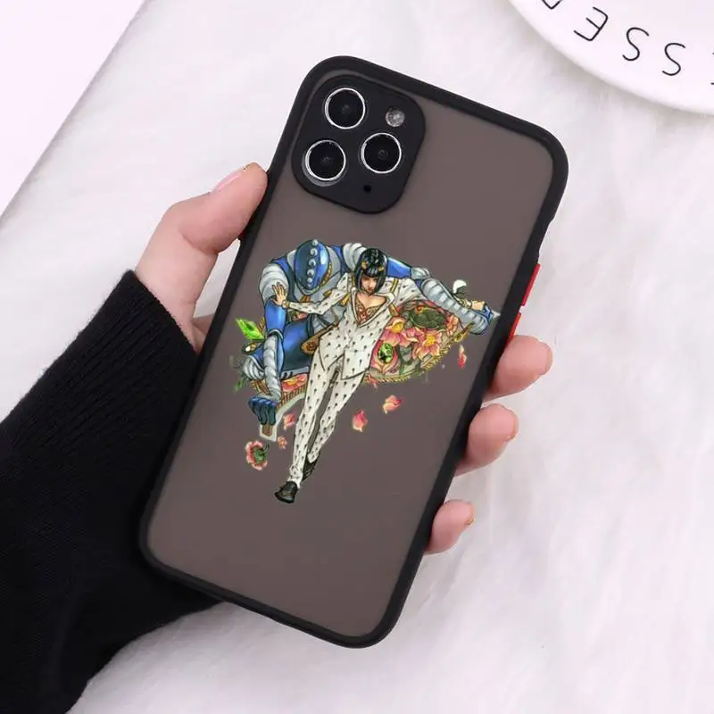 

JOJO BIZARRE ADVENTURE HEAVEN Anime Phone Cases Matte Transparent for iPhone 7 8 11 12 s mini pro X XS XR MAX Plus cover funda