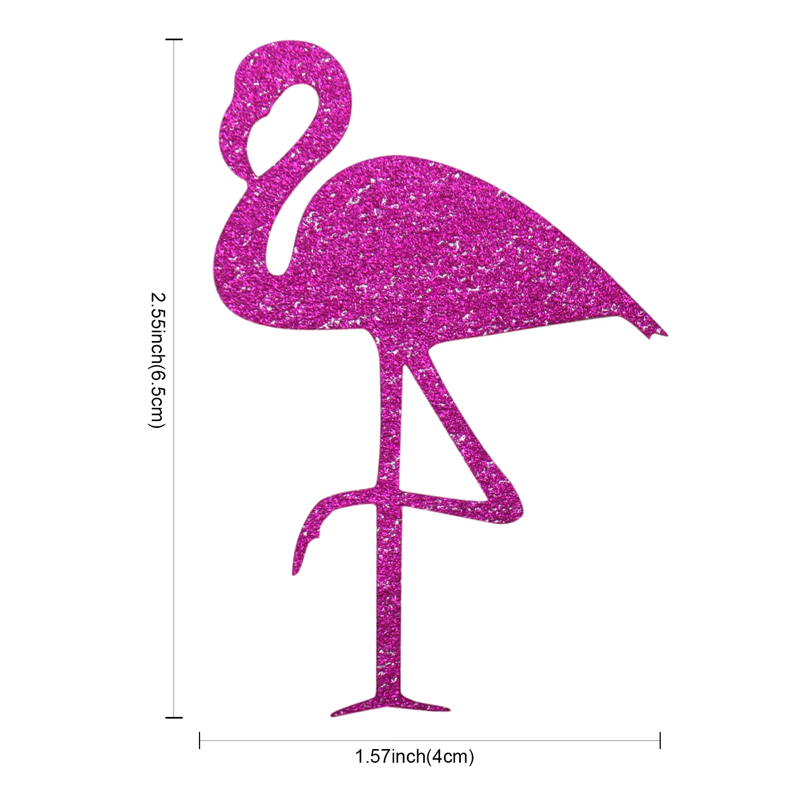 

12pc Flamingo Glitter Sticker Hawaii Party Decoration Flamingo DIY Bottle Sticker Birthday/Bachelorette/Wedding Party Decoration