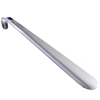 1pc shoe horn reach metal flexible handle stainless steel shoehorn spoon remover lifter aid slip shoe pull tool 42cm