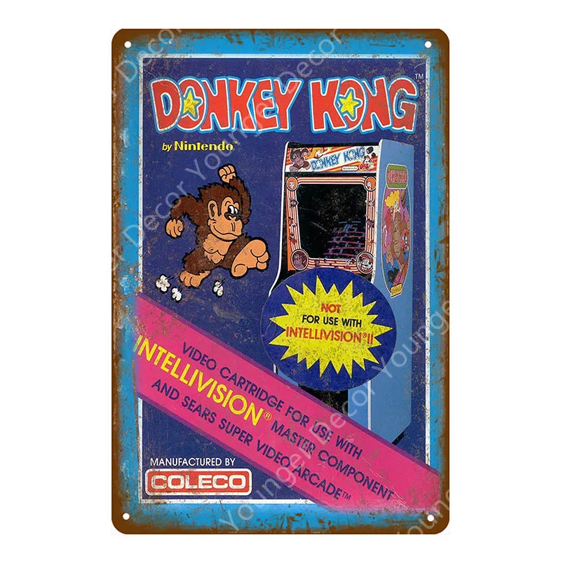 YD8051BI Power Play игровая видео игра программа плакат винтажные металлические знаки настенная живопись декоративная табличка детская комната домашний декор YI-163 - Цвет: YD8051BI