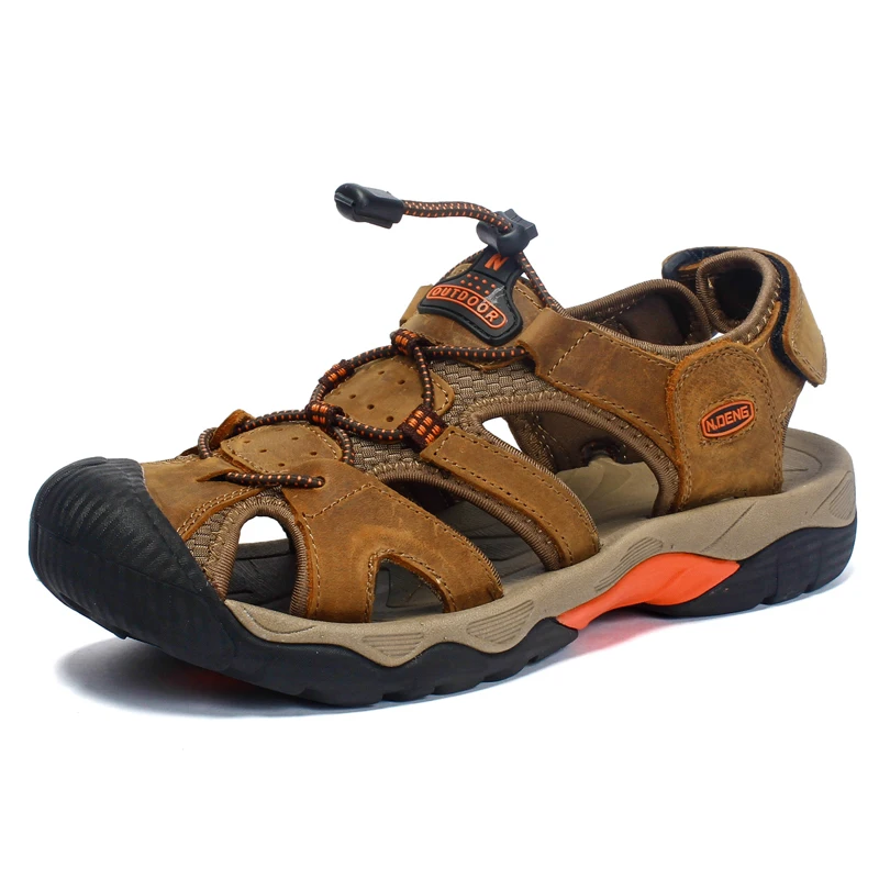 BrownMenSandals Tantu Summer Outdoor Sandals Quick-drying Sport Beach Sandals for Men Lightweight Hiking Sandals Non-slip Men's Sandals - Цвет: BrownMenSandals
