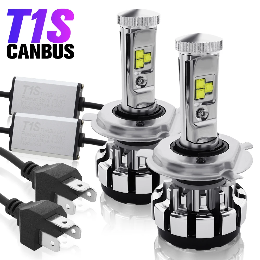 

2Pcs High Power H4 9003 HB2 LED Headlight Hi/Lo Beam 70W 16000LM Bulbs 6000K White Driving Lamp DC/AC 8V-48V