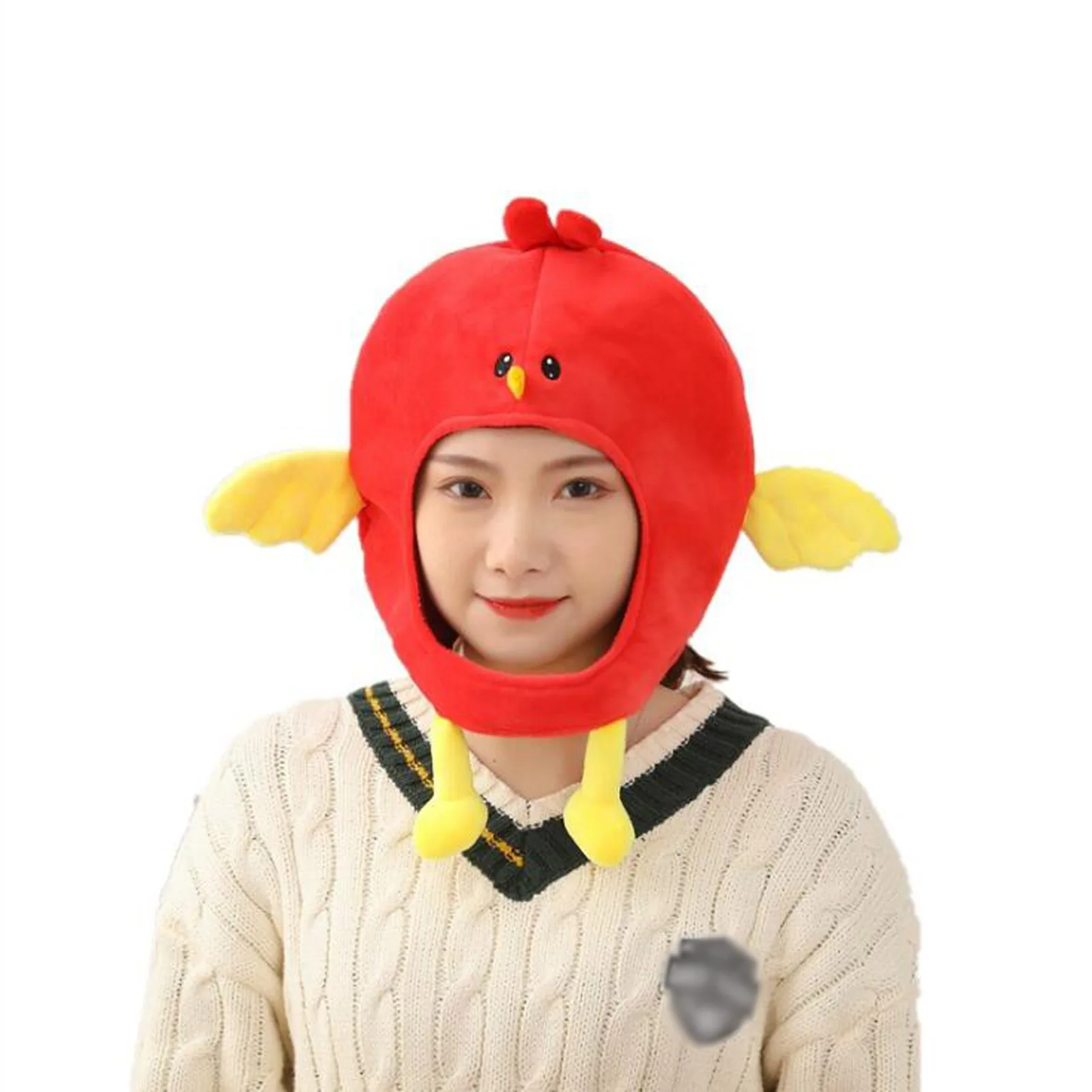 

Headgear Hat Plush Hats 40x42CM Lovely Cute Red Comfortable Photo Props