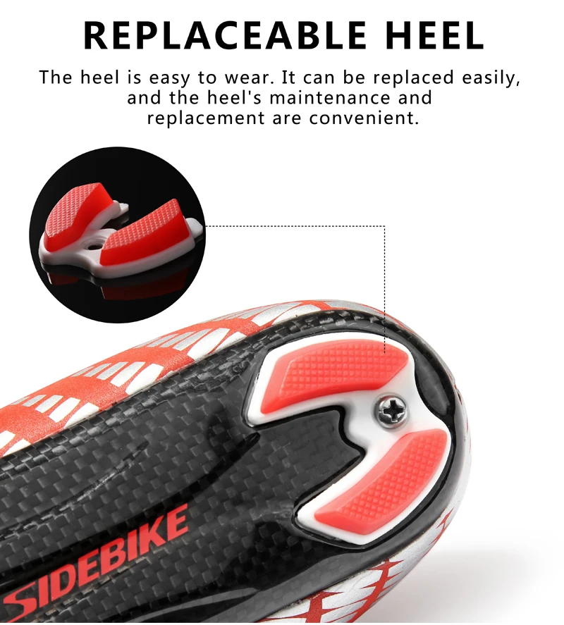 Sidebike углеродная велосипедная обувь, Шоссейная обувь, самоблокирующаяся велосипедная обувь, кроссовки, обувь для верховой езды, велосипедная обувь с замком