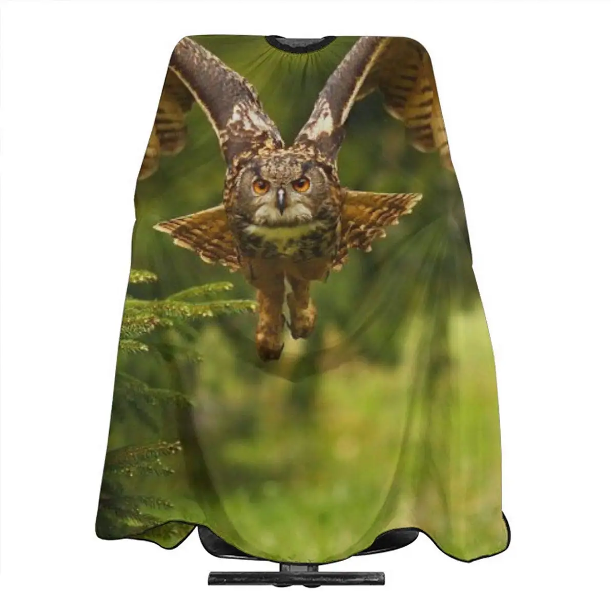 

Flying Forest Mountains Low Wildlife Owl Natural Haircut Apron Cloak Hair Cut Perm Hair Dye Hairdresser Beautician 55 X 66 Inche