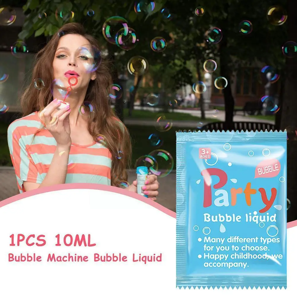 

1pc 10ML Concentrate Bubbles Liquid Non-toxic Educational For Children Bubble Accessories Soap Machine Gun Toy Water Bubble S4Z6