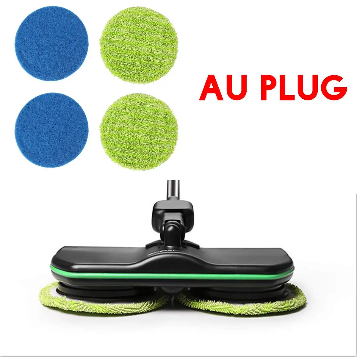 AU PLUG 2 в 1 перезаряжаемая электрическая вращающаяся швабра с вращением на 360 градусов, беспроводной очиститель пола, скруббер, полировщик, микрофибра, чистящая Швабра для дома - Цвет: AU PLUG