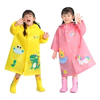 cute children raincoat cartoon dinosaur kids boys girls waterproof rainwear coat poncho primary school students rain suit