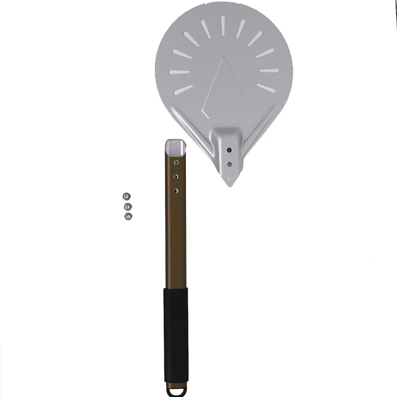 

8 inch long Aluminum Pizza Shovel With Long Handle Pastry Tool Accessories Pizza Peel Paddle Short Pizza Tool Non-Slip Handle