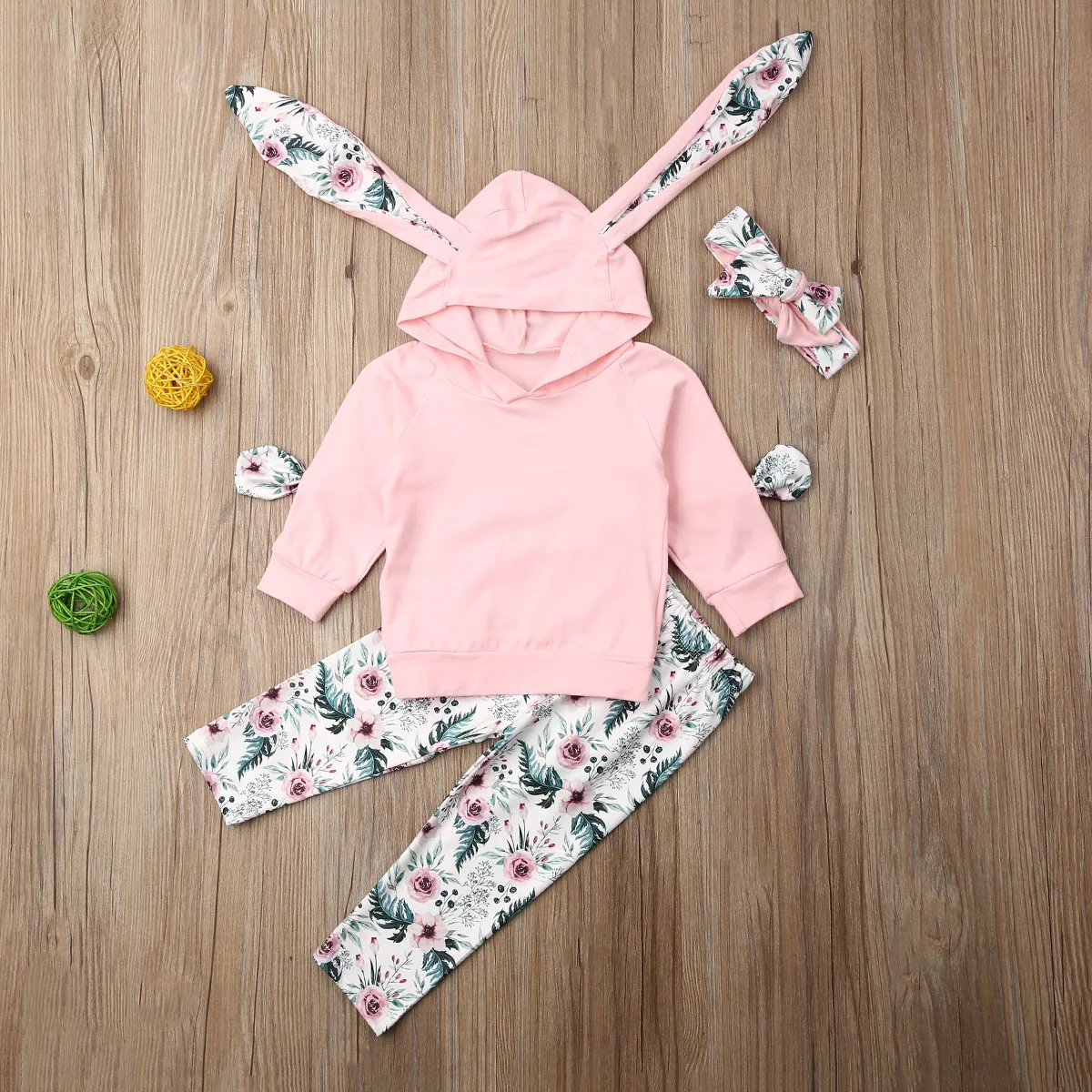 Emmababy топ с длинными рукавами для маленьких девочек, штаны, брюки, комплект повседневной одежды