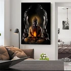 Будды картина на стену, полотно, Картины современный Будды Холст Искусство стены Poctures буддистский постер на стену декор для Гостиная