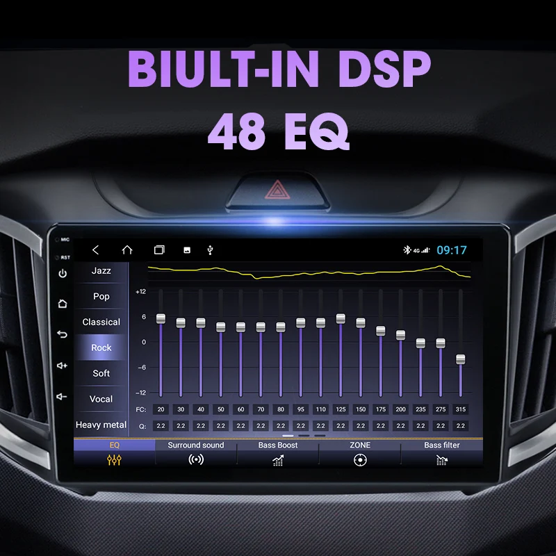 Мультимедийная магнитола JMCQ для hyundai Creta ix25 стерео система на Android 10 2 Гб ОЗУ 32 ПЗУ с